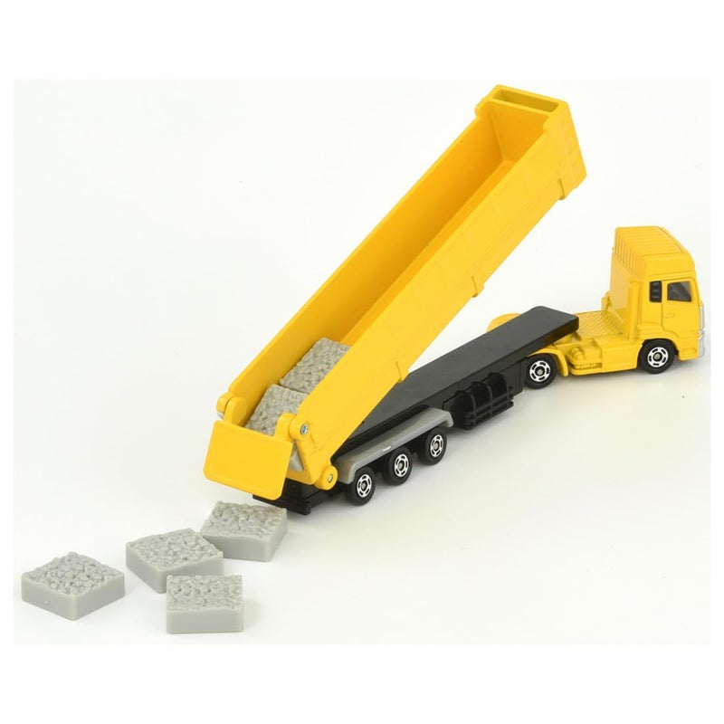 تومي Tomica Long Type Tomica No. 147 UD Tracks Quon Trailer Dump - Image 4